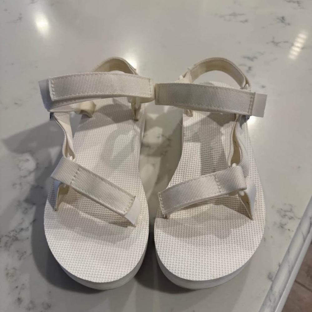 Teva Cream Sport Sandals with Adjustable Straps